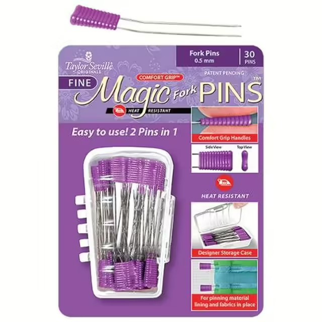 Magic Pins (spelden) Fork - FINE (30 stuks)