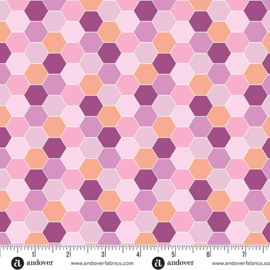Sunset Cottage Hexie Blossom Purple - 10275P
