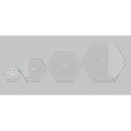 Creative Grids Quilt ruler Hexagons - set van vier