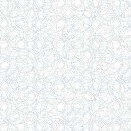 Quilters Flour White on White Scribble Lines - 9433