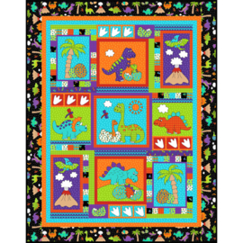 Quiltpatroon - Dinoland