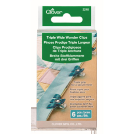 Clover Triple Wide Wonder Clips - 6 stuks