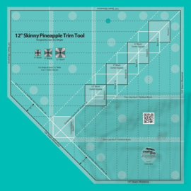 Creative Grids Quilt ruler 12" Skinny Pineapple