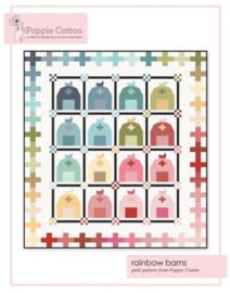 Quiltpatroon - Rainbow Barn