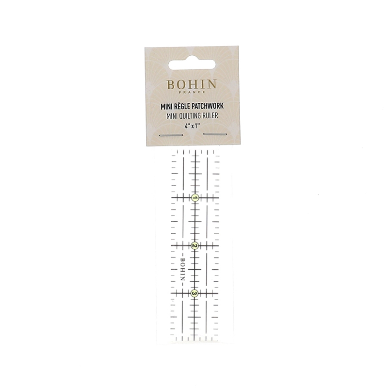 Bohin - Mini quiltruler 4 x 1 inch