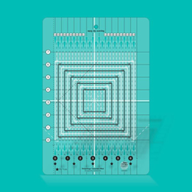 Creative Grids Quilt ruler : Stripology Quarters Mini - CGRGE4