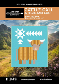 Quiltpatroon - Cattle Cal A Highland Coo