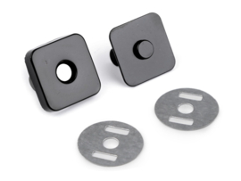 Magneetsluiting vierkant 18 mm - diverse kleuren
