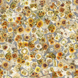 Sunflower Serenade Ephemera Gray - 31802K