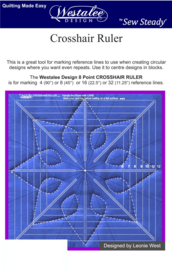 Westalee Crosshair ruler 6 point - 12,5 inch