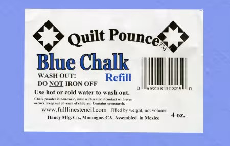 Quilt Pounce Pad navulling kalkpoeder - lichtblauw