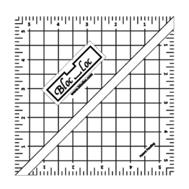Bloc-Loc linialen - Half Square Triangle  5,5 inch