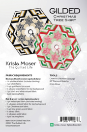 Quiltpatroon - Gilded Christmas Tree Skirt by Krista Moser
