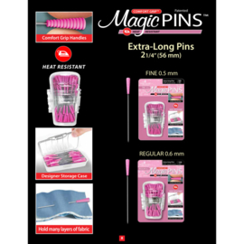 Magic Pins (spelden) Extra Long - FINE (100 stuks)