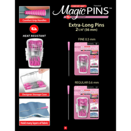 Magic Pins (spelden) Extra Long - FINE (50 stuks)