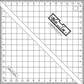 Bloc-Loc linialen - Half Square Triangle  15 cm