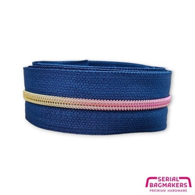 Zipper zoo - Rits Stormy Blue / Rainbow