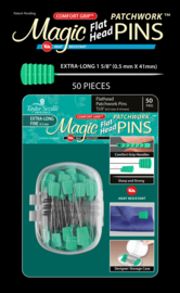 Magic Pins Patchwork (spelden) Flathead -  Extra long fine (50 stuks)