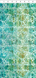 Evanescence Grunge Floral Teal - 13EV1
