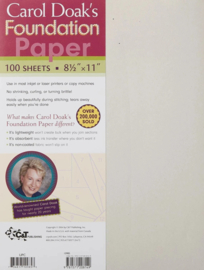 Carol Doak's Foundation Paper - 100 vellen