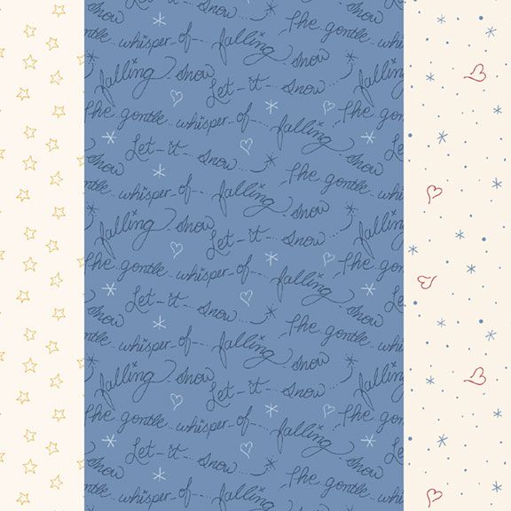 Snowman's Village Strip It Blue - 191413D