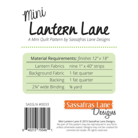 Mini Quiltpatroon - Lantern Lane