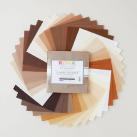 Charm Pack Kona Cotton - May Palette