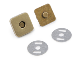 Magneetsluiting vierkant 18 mm - diverse kleuren