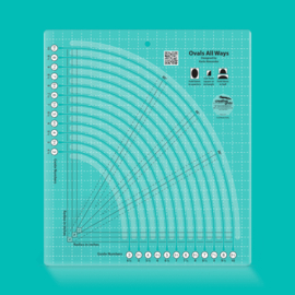 Creative Grids  Ovals All Ways Ruler  - CGRKAOVAL