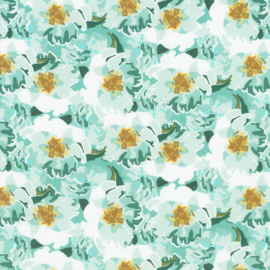 The Coastal Collection Flowers Aqua - 23943/70