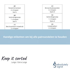 Keep it Sorted - Large/XL met ritssluiting