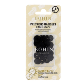 Bohin Finger Snap Buttons - zwart