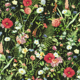 Twilight Terrace Floral Field Black - 23984/2