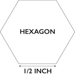 Hexagon ½ inch