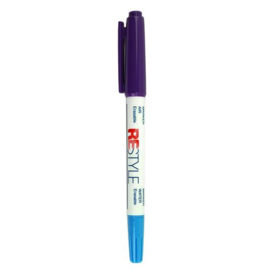 Restyle Oplosbare Markeerstift - paars en blauw in één