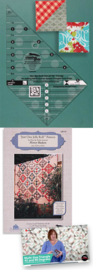 Creative Grids Quilt ruler : Multi Size 45/90  gr Triangle - CGRMS4590