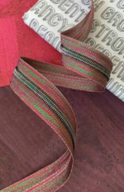Sassafras Lane -  Rits van de rol maat 5 / rood glitter