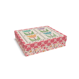 Quiltpakket in box  - Stitched Tulips by Lori Holt