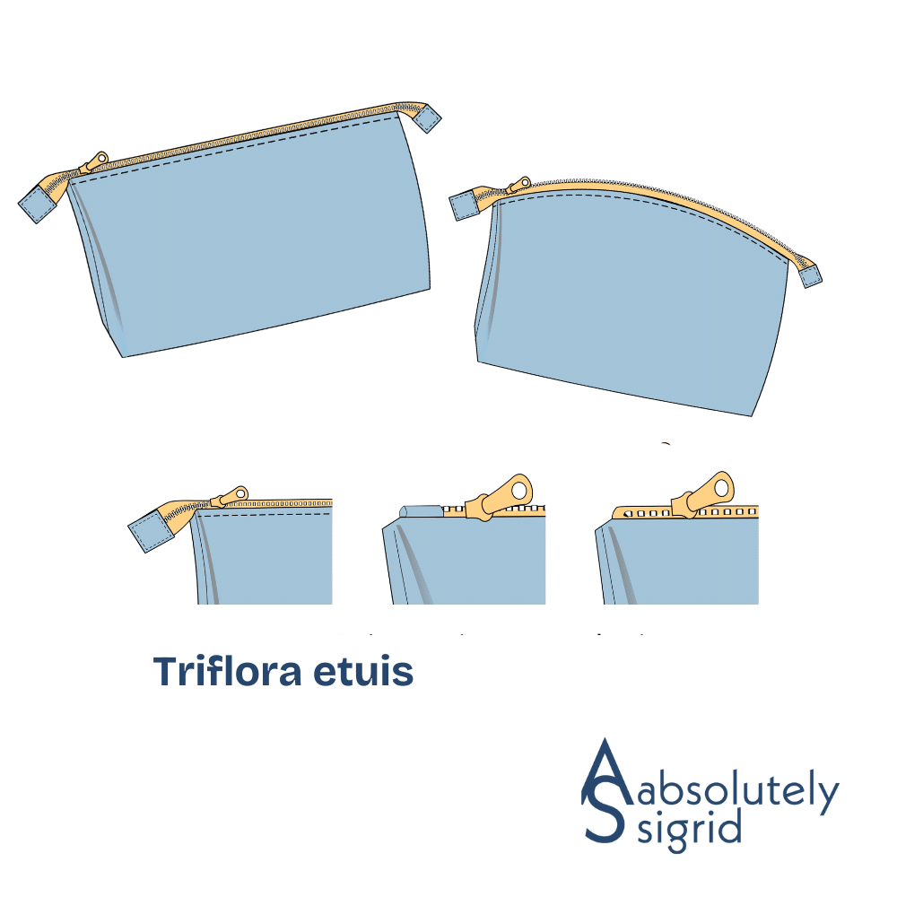 Triflora - etui in 3 maten en 2 modellen