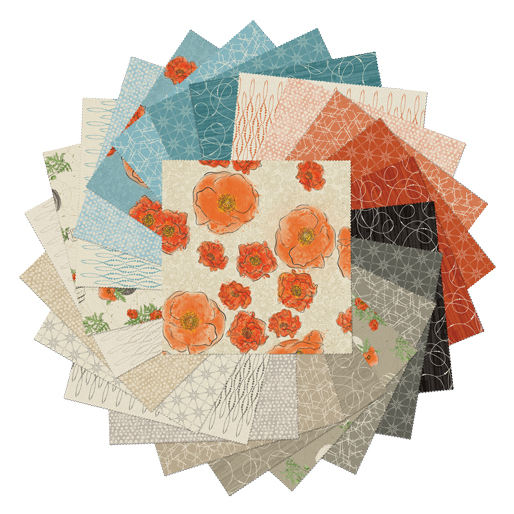 10 x 10 Pack Benartex  - Modern Vintage Treasured