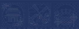 Sashiko Panel Little Scenes- DV4269