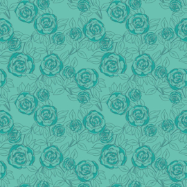 Color Me Pretty Rosebloom Teal - 1179T