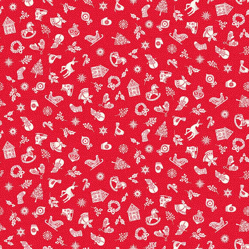 Scandi Charms Red - 113R