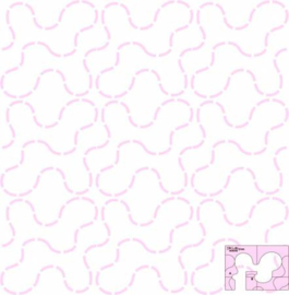 DMQuilting  Template  - Winding Way 4 inch