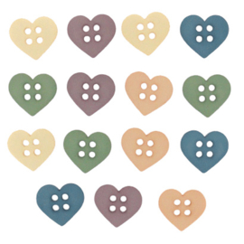 Sew Cute Hearts knoopjes  - 6949