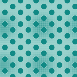 Medium Dots  Dark Teal - 130030