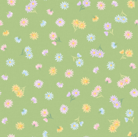 Gathering Sun Tossed Floral Green - 11193G