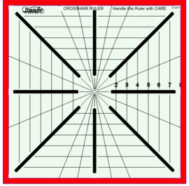 Westalee Crosshair ruler 8 point - 8,5 inch