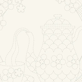 Sashiko Panel Teatime Neutral - DV4265