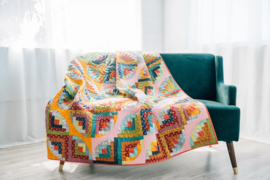Quiltpatroon - Curvy Log Cabin
